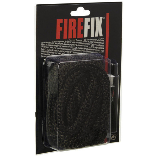 Firefix Keramikkordel Abdichtkordel für Kamin und Ofen, Farbe: Schwarz, Durchmesser: 1,4 cm - Bild 2
