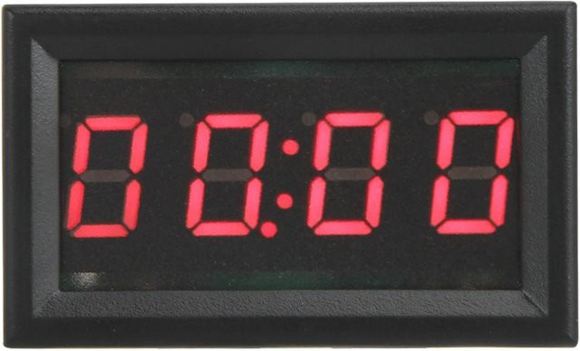 Neoglint LED Elektronische Digital Uhr als Auto Zubehör Dekoration in Rot - Bild 1