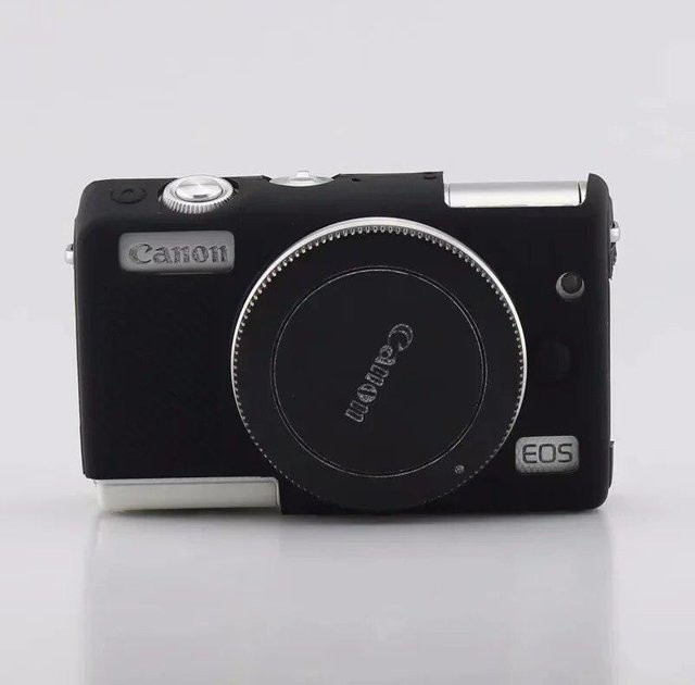 Supeak Kamera-Schutzhülle aus weichem Silikon für Canon EOS M100 M200 in Schwarz - Bild 1
