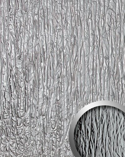 wallface Dekorpaneel CRASHED MIRROR in Silber im Used-Look, B: 100 cm, H: 260 cm, T: 0,264 cm - Bild 1