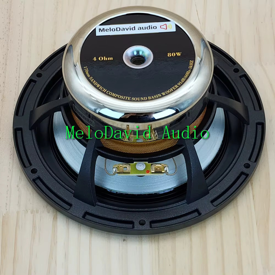 2 Stück MeloDavid Audio Nautilus Studio 6,5 Zoll Mittelbass-Woofer in Silber - Bild 2