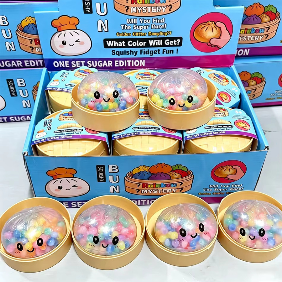 Bandai Regenbogen-Dumpling Squishy, Sensorisches Quetschspielzeug - Bild 3