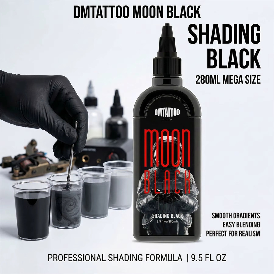 DMTATTOO Moon Tattoo Schwarze Tattoo-Tinte, 280 ml - Bild 2