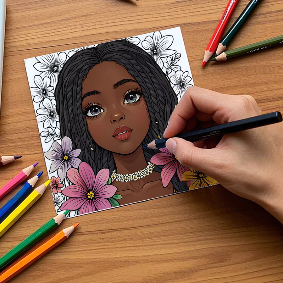 Black Beauty Malbuch für Mädchen in Mehrfarbig mit dicken Papierseiten - Bild 3