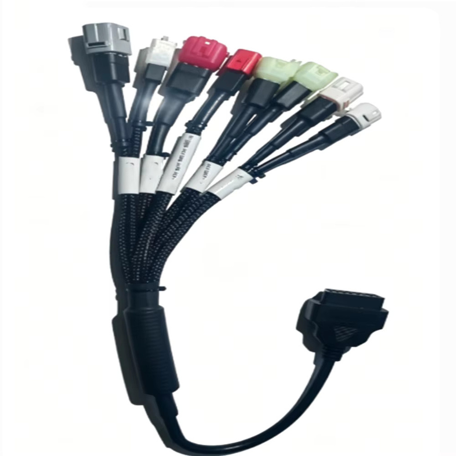 OBDOK 8-in-1 Motorrad OBD One-to-Many Testkabel Verlängerungskabel kompatibel mit Euro 4 Motorrädern für Yamaha, Suzuki, Kawasaki und Honda - Bild 4