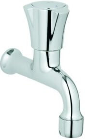 Grohe Auslaufventil Costa Chrom mit blauer Markierung zur Wandmontage - Bild 1