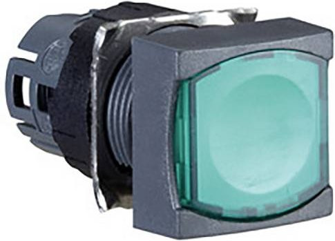 Schneider Electric ZB6CF3 Leuchtdrucktaster-Frontelement in Grün aus Kunststoff - Bild 1