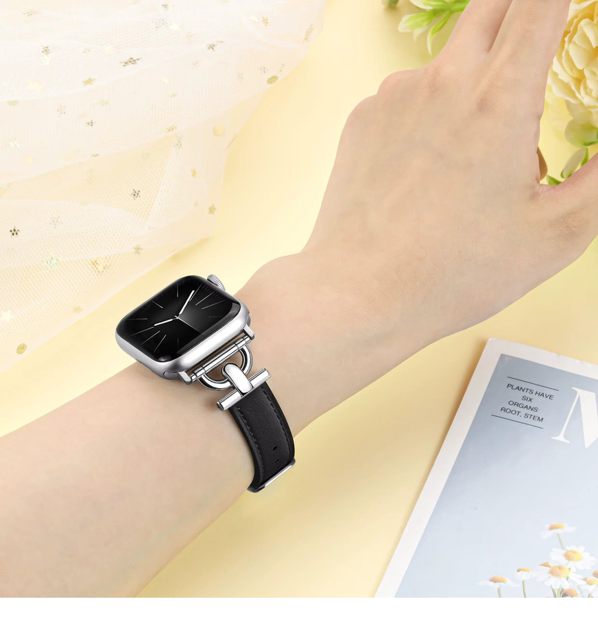 TINUORA Uhrenarmband Leder, Damen, für Apple Watch - Bild 5