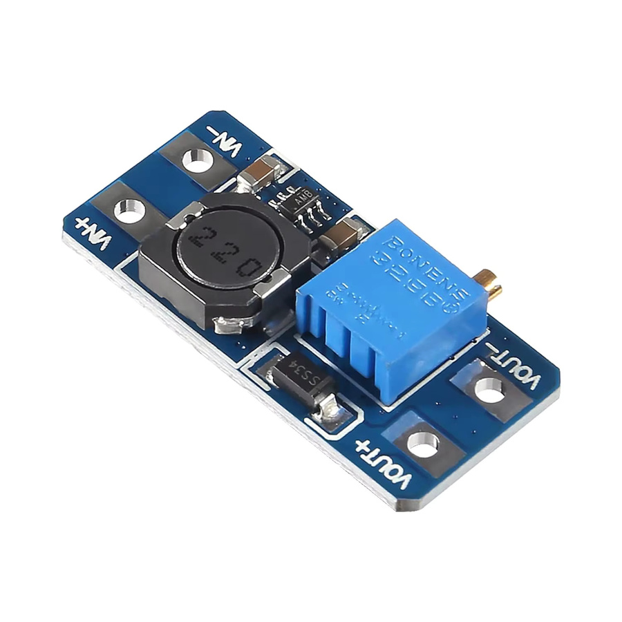 UMLIFE MT3608 DC-DC Step Up Boost Converter Modul 5er Set, Blau, Einstellbarer Spannungsregler 2-24V zu 5V-28V, 2A - Bild 4