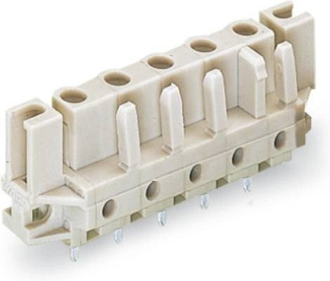 WAGO Buchsengehäuse-Platine 722, 50 Stück, beige, Rastermaß: 7,50 mm - Bild 1