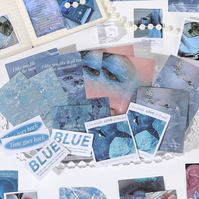50 Stück wasserfeste Aufkleber im koreanischen Stil für dein Tagebuch-DIY und Scrapbook, bunte INS-Designs - Bild 2