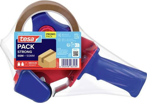 Tesa tesapack Paketklebeband Braun mit Abroller B: 50 mm, Länge: 66 m - Bild 1