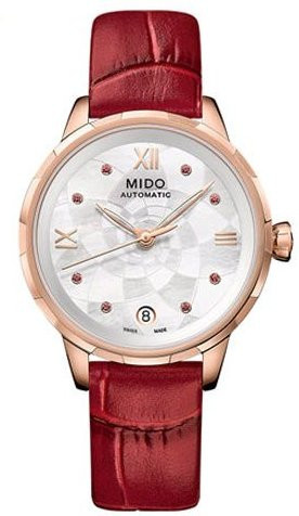 Mido Armbanduhr, Edelstahl, Perlmutt, Weiß, Damen - Bild 1