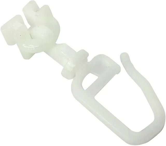 Gardinia Drehgleiter für 4 mm Laufkanal aus Kunststoff, Weiß, 20er Pack - Bild 1