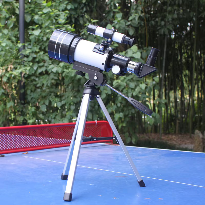 Astronomisches Teleskop Jnash mit Suchspiegel und hoher Vergrößerung in Weiß - Bild 2