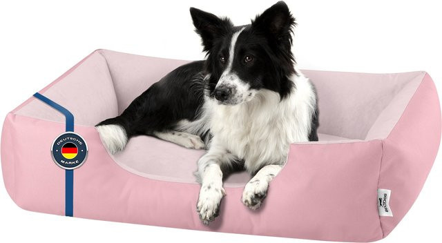 BedDog Hundebett ZARA Hundekissen als Hundesofa mit waschbarem Bezug in Pink - Bild 1