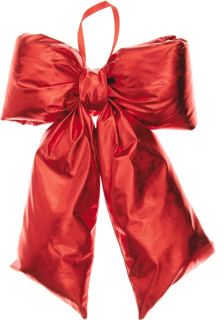 Rico Design Weihnachtsschleife Rot B: 36 cm, H: 25 cm, T: 6 cm - Bild 1