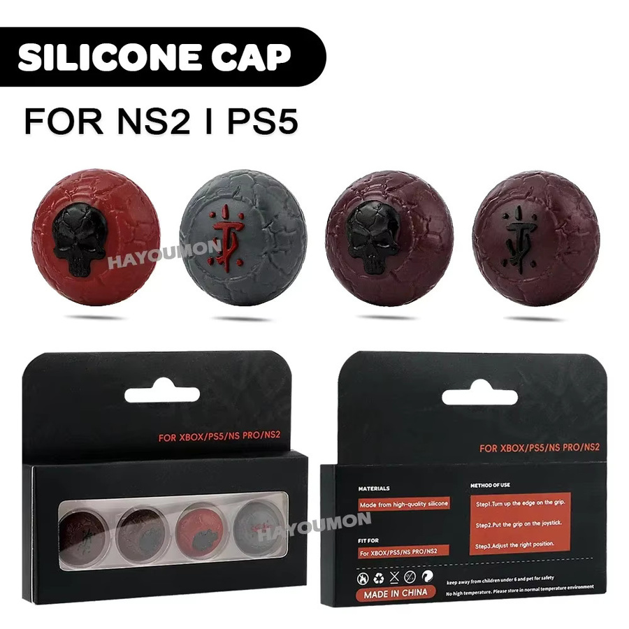 Ispoofer 4er-Set Analoge Joystick-Daumenstick-Kappen aus Silikon für Nintendo Switch Joycon, PlayStation und Xbox - Bild 6