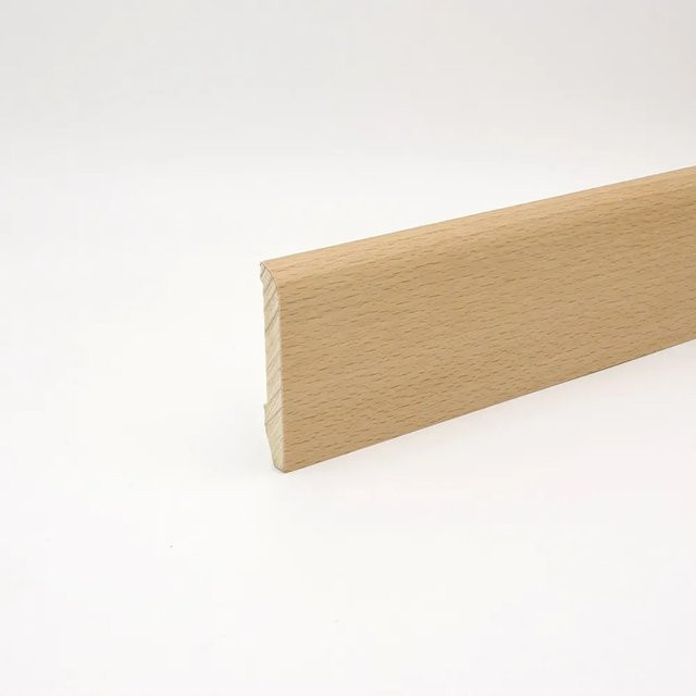 Döllken Profiles Sockelleiste Clipfix B furniert Buche, Farbe: Beige/Braun, H x B x T: 58 x 10 x 2500 mm - Bild 1