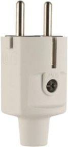 ABL Schuko-Stecker Typ 1505 in Grau aus TPE mit IP20 Schutzart - Bild 1