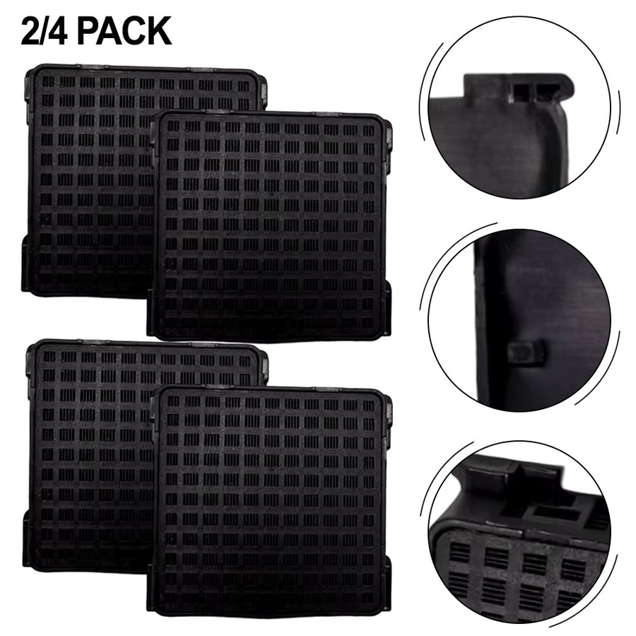 Liebherr Ersatz-Kühlschrank-Aktivkohlefilter Frischluftfilter Schwarz B/H/T: 4,2 x 4,2 x 0,42 cm - Bild 3