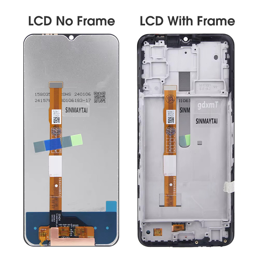 Vivo Y72 5G LCD Display mit Touch Digitizer und Rahmen in Schwarz, 6,58 Zoll - Bild 3
