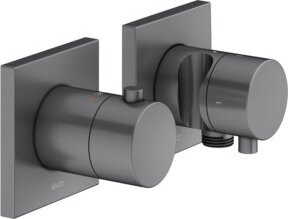 Keuco Fertigmontageset Edition 11 Thermostatarmatur mit Sicherheitsstopp und Einhebelmischer in Chrom - Bild 1