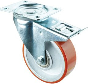 BS Rollen Transportrolle LM420.C10.150 aus Kunststoff in Silber - Bild 1