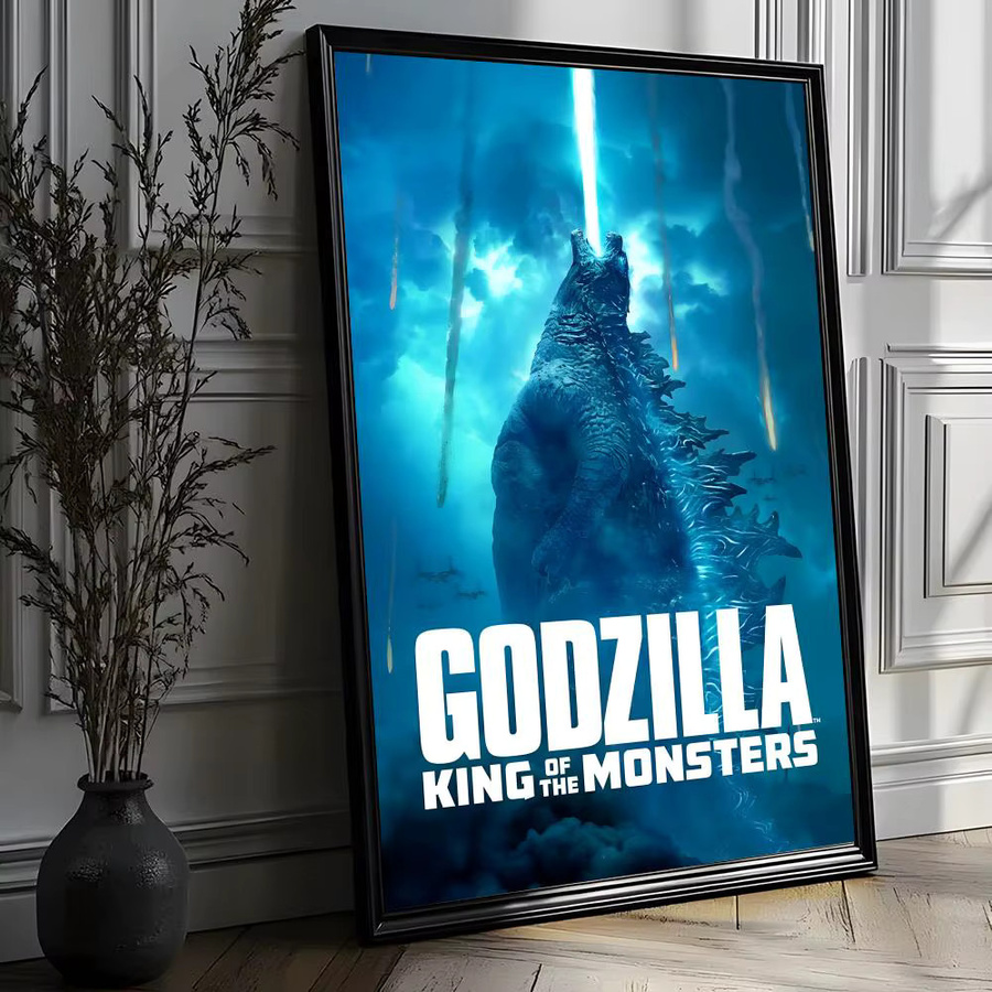 Godzilla 2 Monster King Poster von Beast Kingdom als wasserfeste Wanddekoration in Blau und Weiß - Bild 2