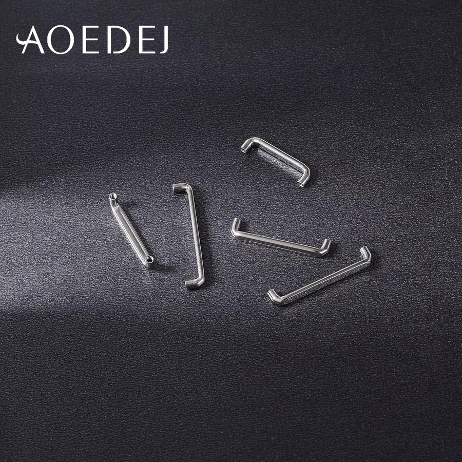 AOEDEJ Dermal Piercing, Titan, Zirkonia, Silber, Unisex - Bild 2