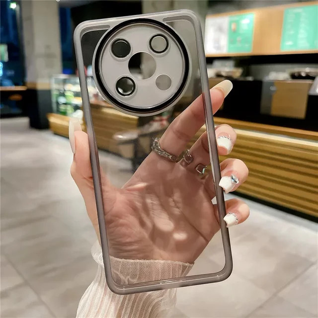Transparente Silikon Schutzhülle mit Linsenabdeckung für Huawei Pura 70 P60 P50 P40 P30 Pro Nova 12 11 10 9 SE Mate 60 50 40 30 20 in Blau - Bild 1