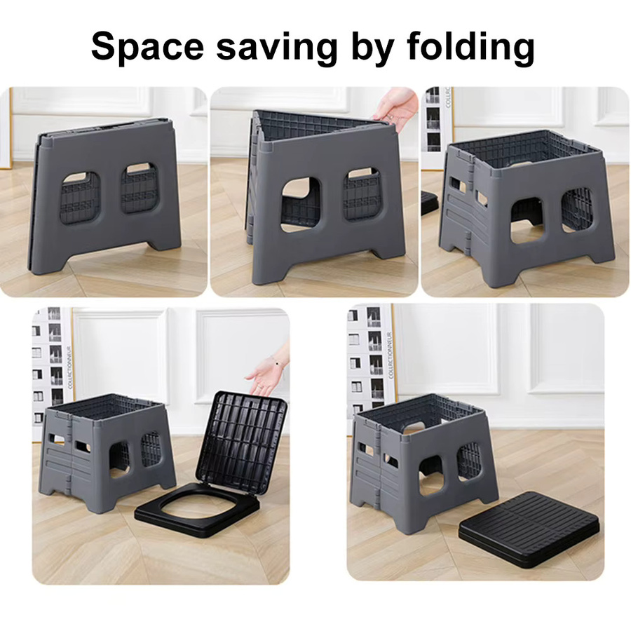 APWIKOGER Tragbarer klappbarer Toilettensitz in Grau für Camping und Outdoor, Multifunktions-Notfalltoilette für Reisen - Bild 4