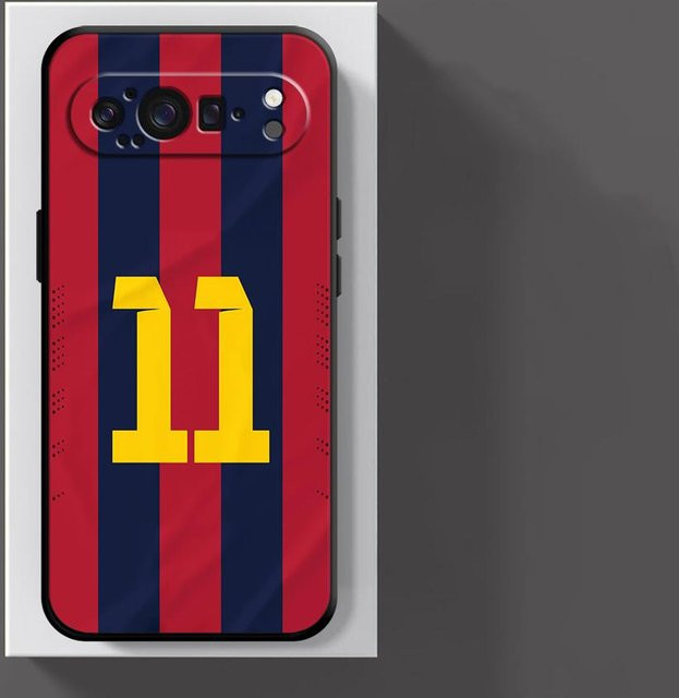 Handyhülle mit Fußball-Nummern Design für Google Pixel 10, 9 Pro XL, 8 Pro, 7, 6 in Schwarz und Multicolour - Bild 1