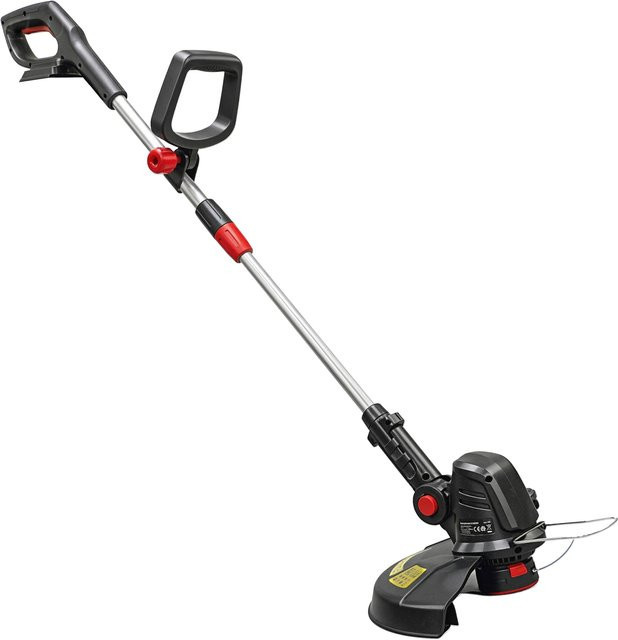 Outsunny 2-in-1 Akku Rasentrimmer und Freischneider in Schwarz-Silber mit 30 cm Schnittbreite und Teleskopstange - Bild 1