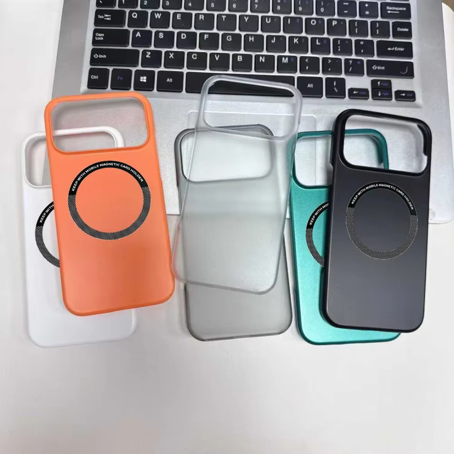 Slim Case Frosted Pure Color für Samsung Galaxy S26 S25 S24 S23 S22 S21 Ultra Plus FE in Schwarz und Orange - Bild 2