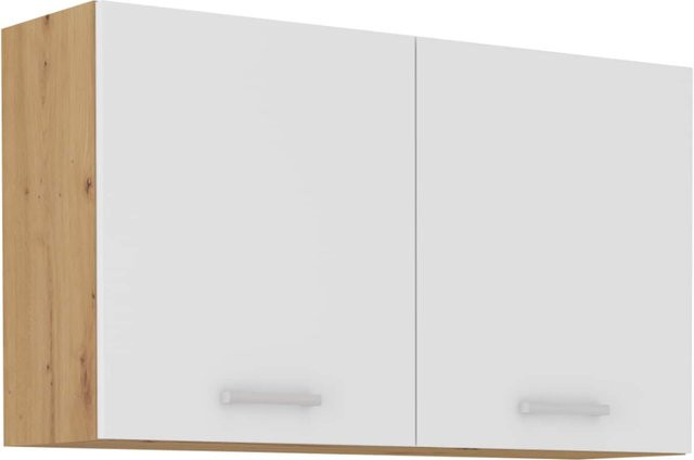 Hängeschrank Mario für deine Küchenzeile in Weiss und Eiche Artisan - Bild 1