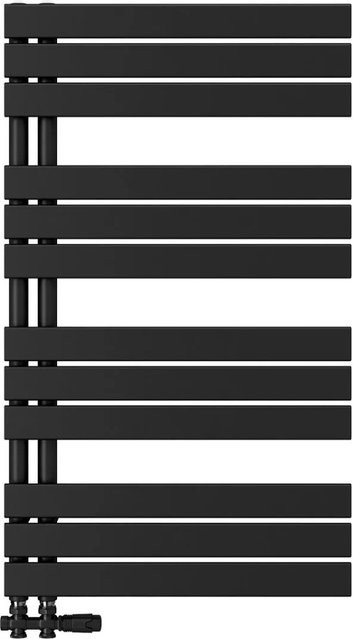 Emke Badheizkörper Handtuchwärmer Schwarz B: 60 cm, H: 100 cm, 639W - Bild 1
