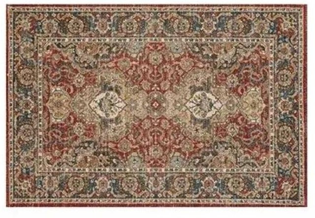 Karpetti Teppich mit böhmischem Marokkanisch-Muster, rutschfest und modern, Mehrfarbig, B/T: 60 x 40 cm - Bild 1
