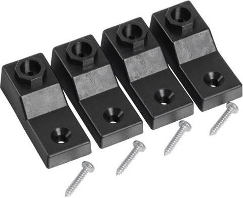 Weidmüller BRES BO-OFM-14-B WALLMOUNT Montagefuß aus Kunststoff in Schwarz, B: 28 mm, L: 25 mm - Bild 1