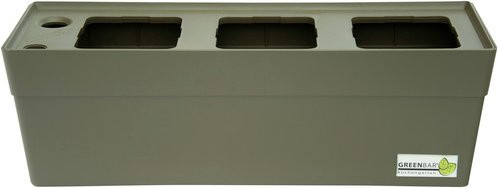 GREENBAR Kräuterbox mit Bewässerungssystem und Wasserstandsanzeige, braun - Bild 1
