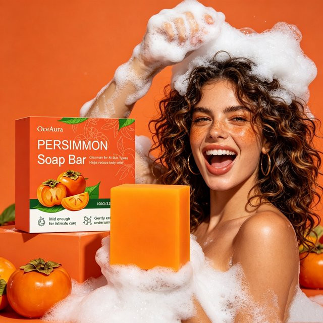 OceAura Persimmon Reinigungsseife, Unisex, Körperpflege - Bild 1