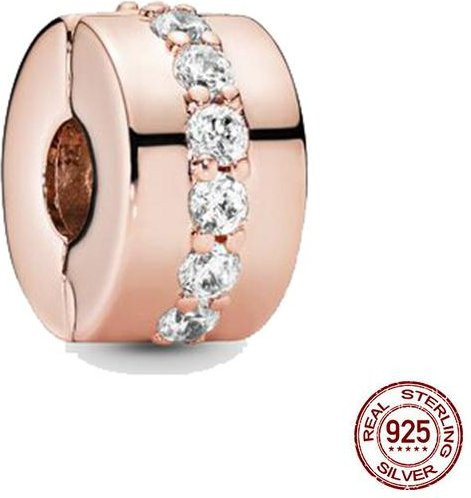 Lily there Clip Charm, 925 Silber, Zirkonia, Perle, Damen - Bild 1