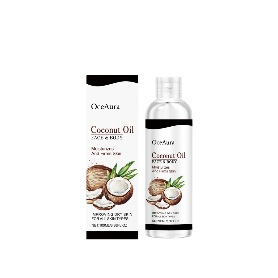 OceAura Kokosöl-Körperöl, 100 ml, für Gesicht und Körper, trockene Haut - Bild 3