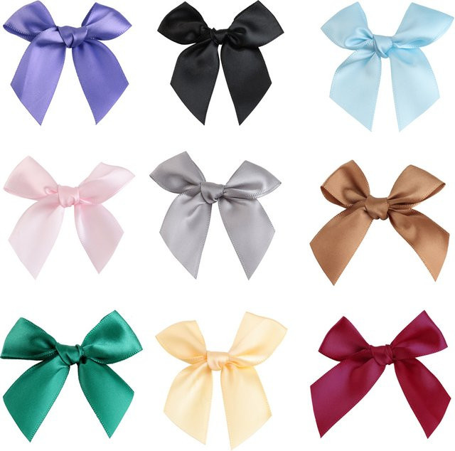 Bunte Schleifen aus Polyester-Satin für DIY-Handwerk und Dekoration, Mehrfarbig - Bild 1