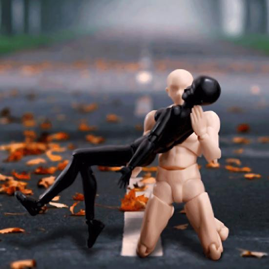 HonorBond Mannequin Modell, bewegliche Gelenke, Männlich Weiblich, Kunststoff - Bild 2