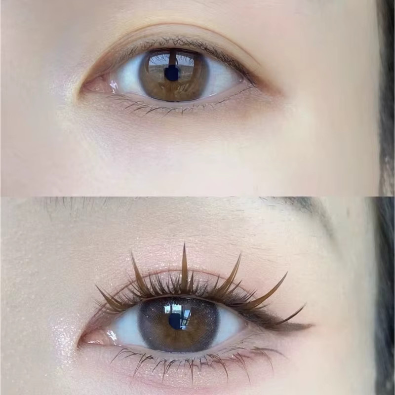 MIOFIA Wimpern Cluster, Braun, 3D Russischer Volumenlook, Natürlich - Bild 2