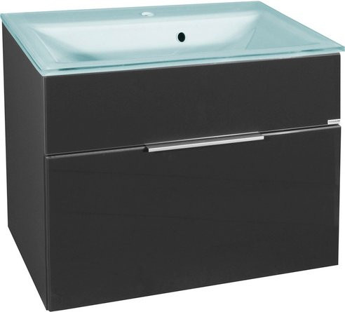 Fackelmann Waschtischunterschrank Kara in Anthrazit, B/T/H: 79,5 x 49,0 x 24,7 cm - Bild 3