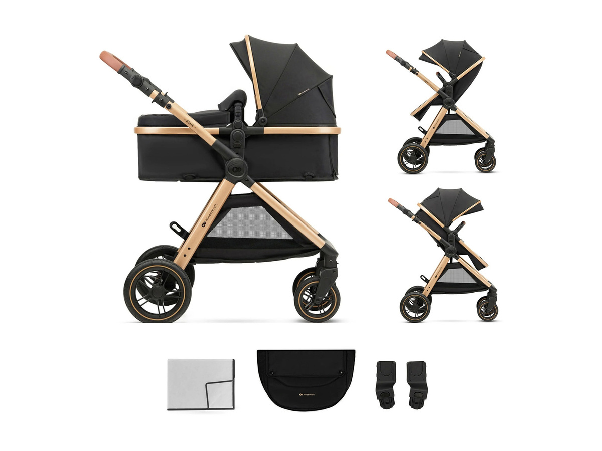 Kinderkraft Kinderwagen Esme Classic 2in1 in Schwarz - Bild 3