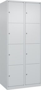 C+P Schließfachschrank Classic PLUS mit 2 Abteilen in Lichtgrau, B/T/H: 80 x 50 x 185 cm - Bild 1