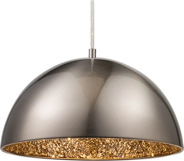 Globo Pendelleuchte Okko in Nickel matt im Industrie-Look mit E27 Fassung - Bild 1